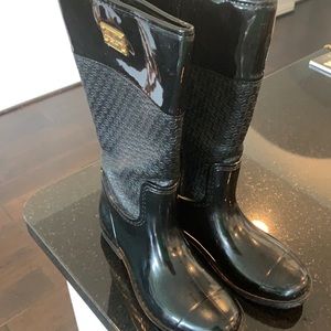 Worn once, Michael Kors zip up rain boots